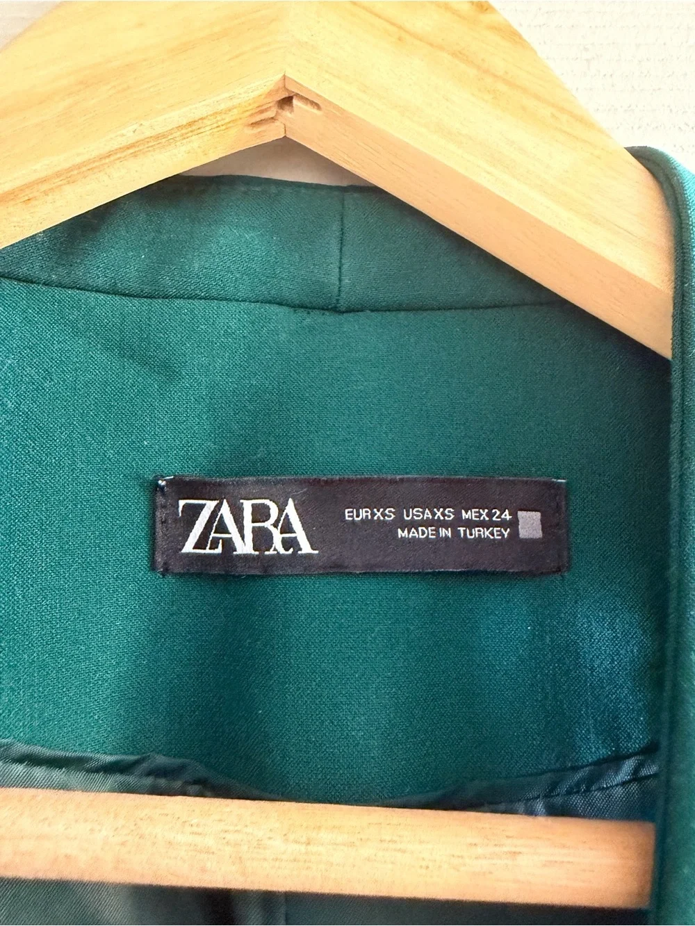 Zara Teal Sleeveless Blazer Vest with Gold Buttons